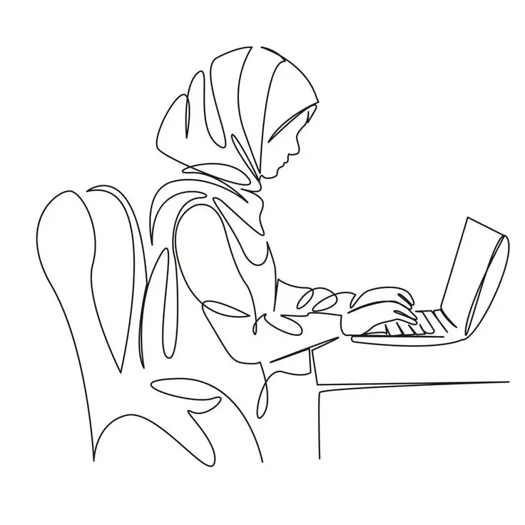 Digital marketing analyst in Thrissur working on her new project